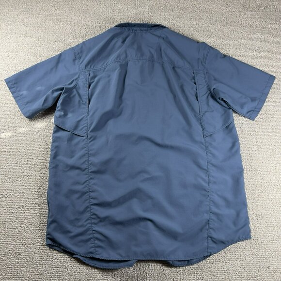 Columbia Sportswear Omni-Shade Silver Ridge Shirt Blue Men's Size XL - Picture 6 of 7